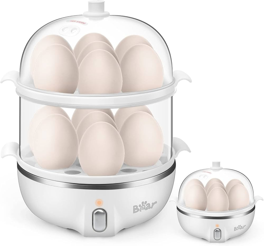 Bear Egg Cooker,14 Egg Capacity Hard Boiled Egg Cooker, Rapid Electric Egg Boiler Maker & Poacher... | Amazon (US)