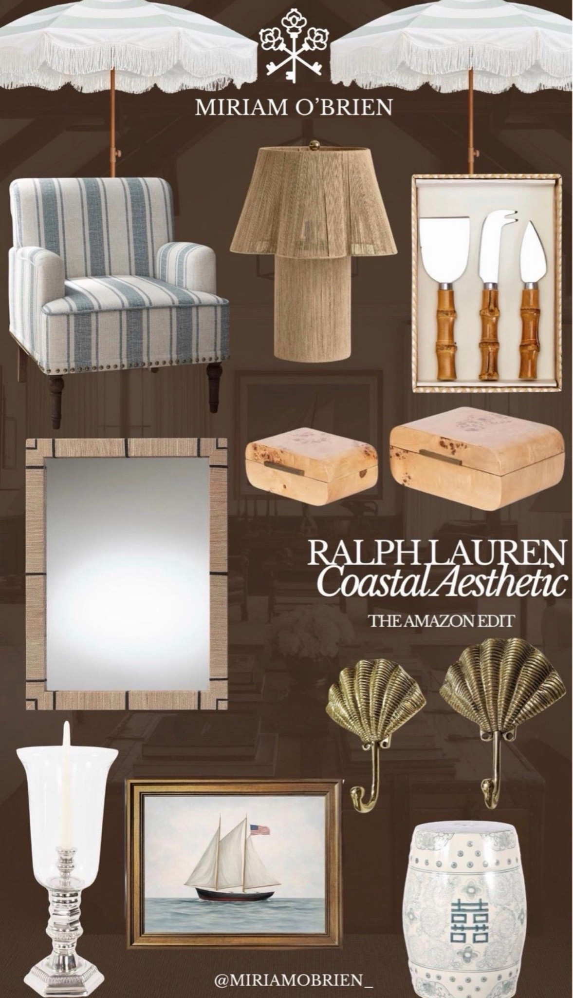 Ralph Lauren Coastal Aesthetic Edit

Follow me@miriamobrien on IG and TikTok 

#amazon#homedecor#coastal

#LTKSeasonal #LTKHome #LTKOver40

#LTKSeasonal #LTKOver40 #LTKHome