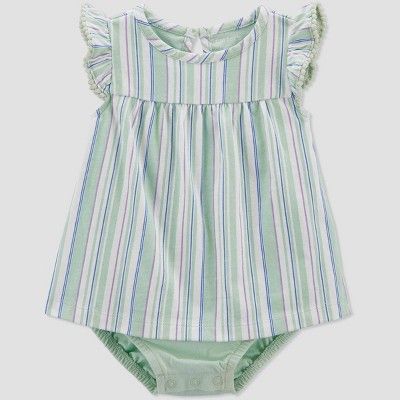 Carter's Just One You® Baby Girls' Striped Romper | Target