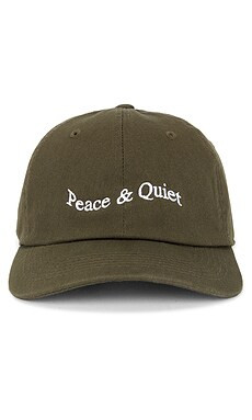 Museum of Peace and Quiet Wordmark Dad Hat in Olive from Revolve.com | Revolve Clothing (Global)