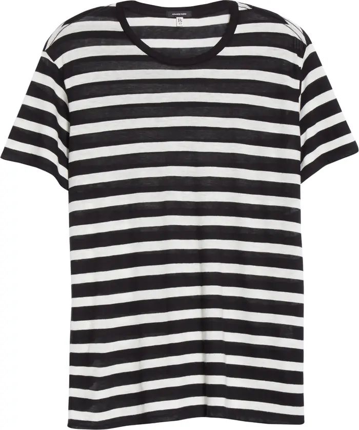 Boy Stripe Cotton & Cashmere T-Shirt | Nordstrom