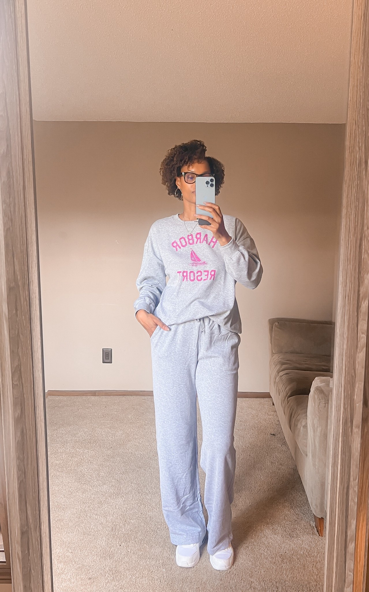The sweats I’m loving as a tall girl. I had been getting the medium tall in these, but this pair is a small tall and I like the fit of these too, I just lose a little bit of length. Regular and petite length available too.

#LTKTall #LTKOver40 #LTKootd