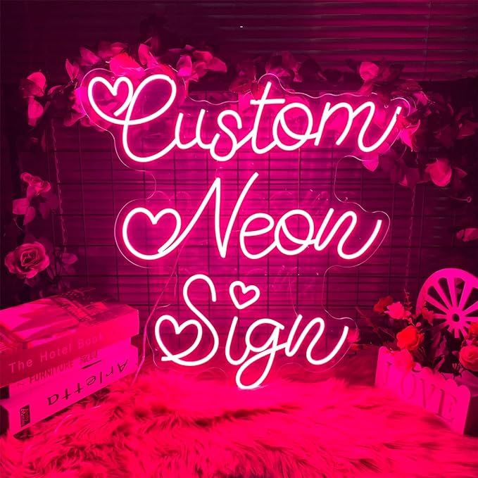 Custom Neon Sign for Wall Decor Personalized LED Neon Light Signs Bedroom Decorations Preppy Room... | Amazon (US)