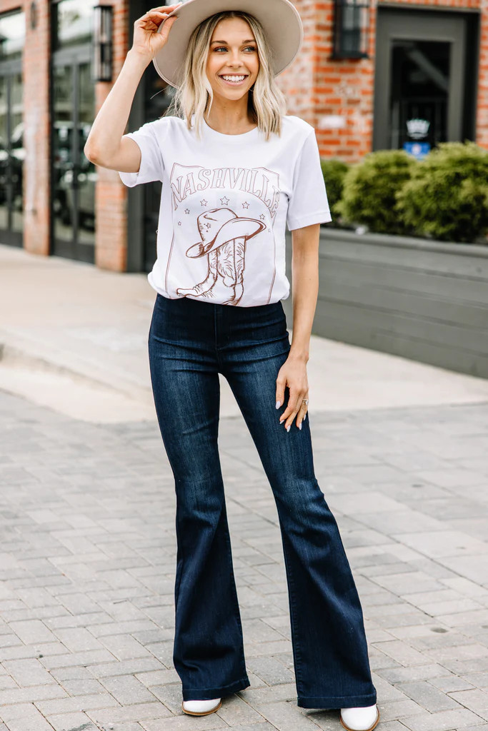 Nashville White Graphic Tee | The Mint Julep Boutique