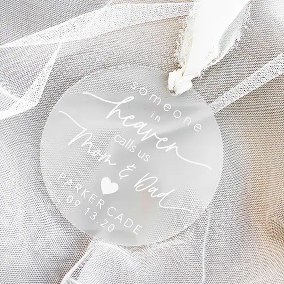 Miscarriage Ornament  Baby Memorial  Someone in Heaven  | Etsy | Etsy (US)