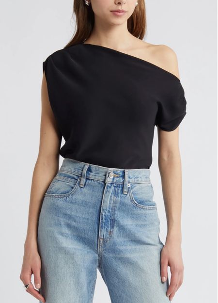 One shoulder top
Jeans
Denim

Date night outfit
Spring outfit
#Itkseasonal
#Itkover40
#Itku

#LTKfindsunder100