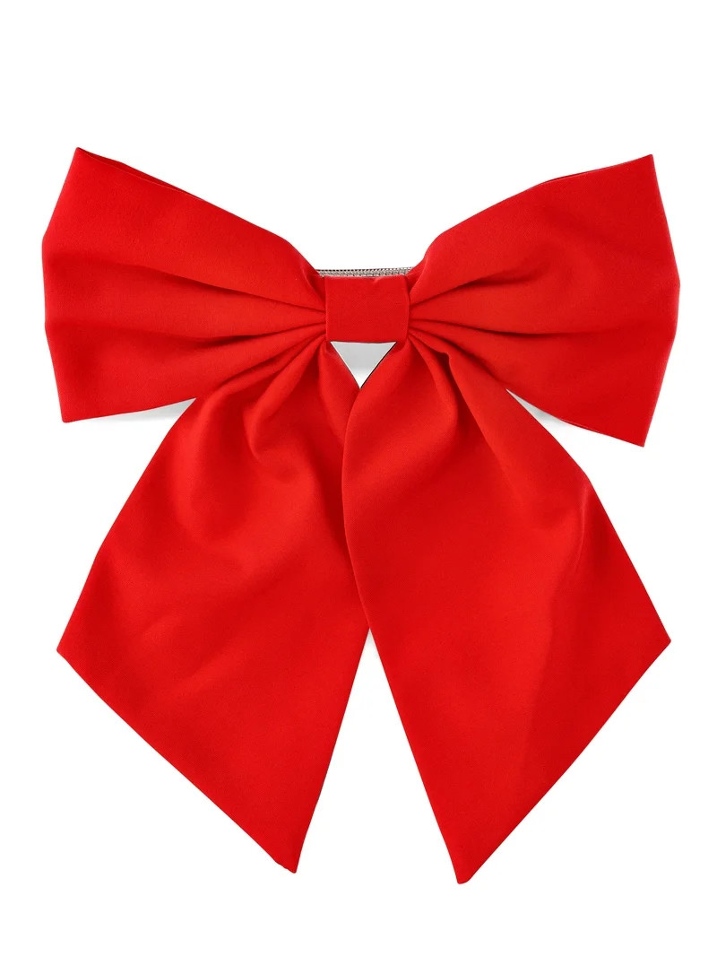 No Boundaries Solid Color Bow Barrette | Walmart (US)
