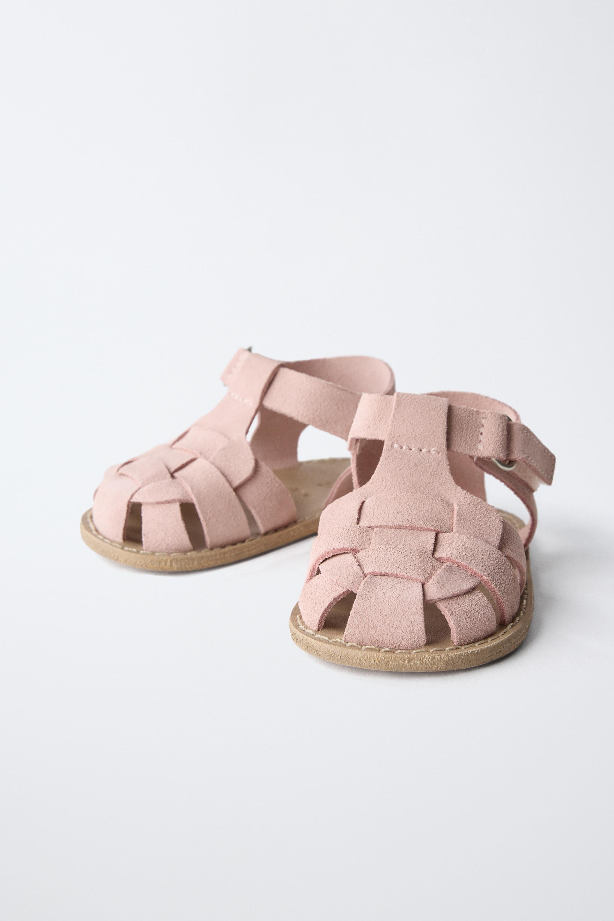 LEATHER CAGE SANDALS | Zara UK