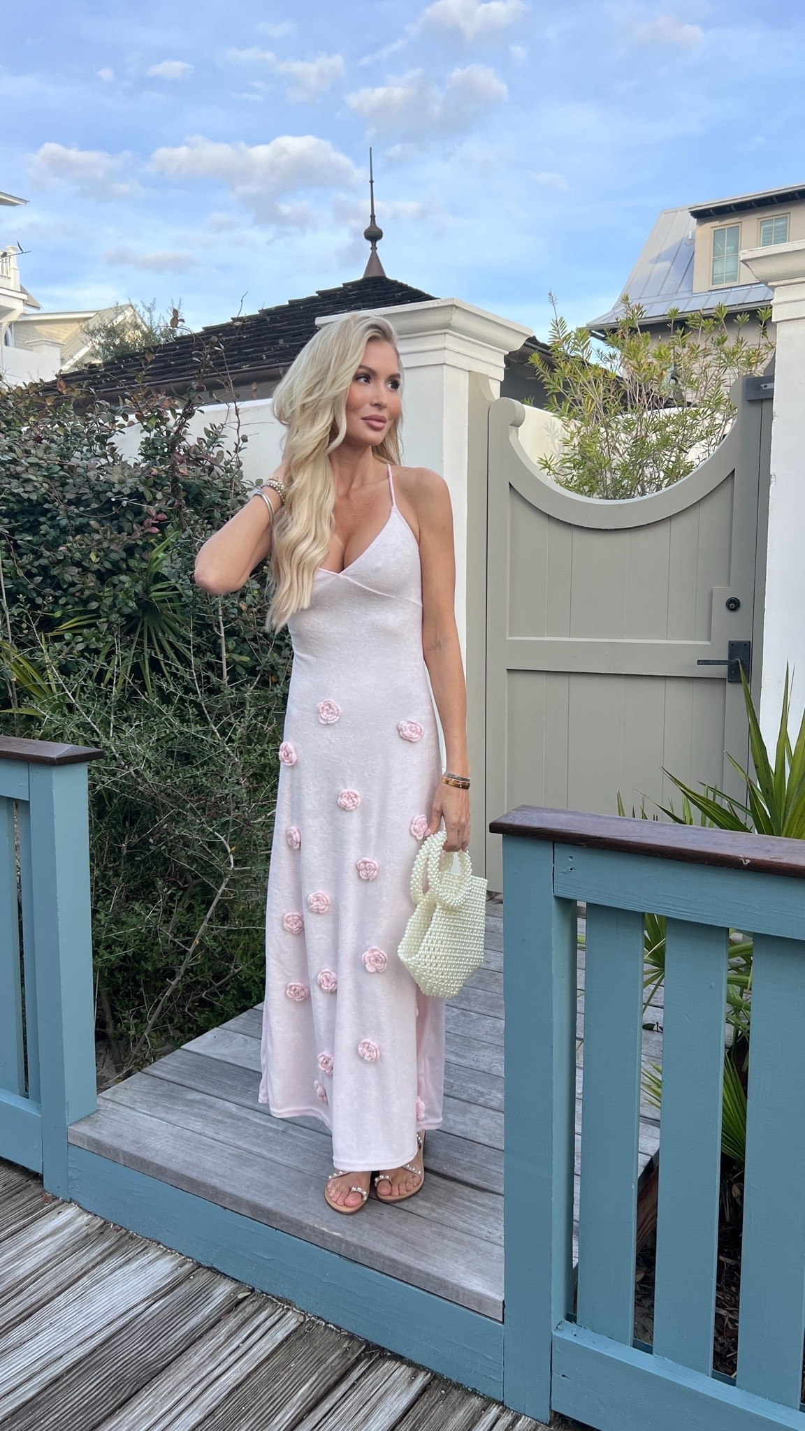 Amazon dress, meshki dupe, pink maxi dress 3D