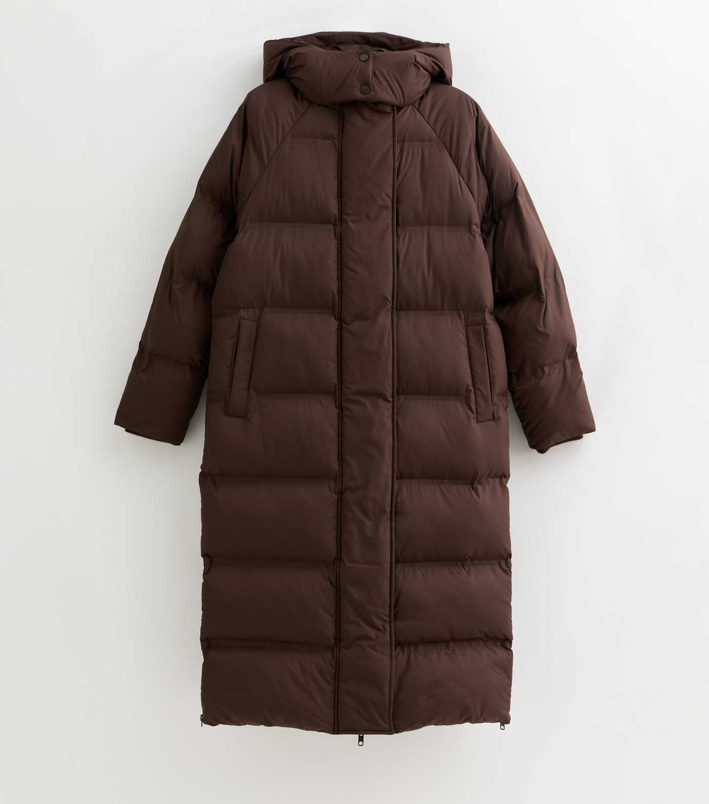 Brown Longline Padded Puffer Coat | New Look | New Look (UK)