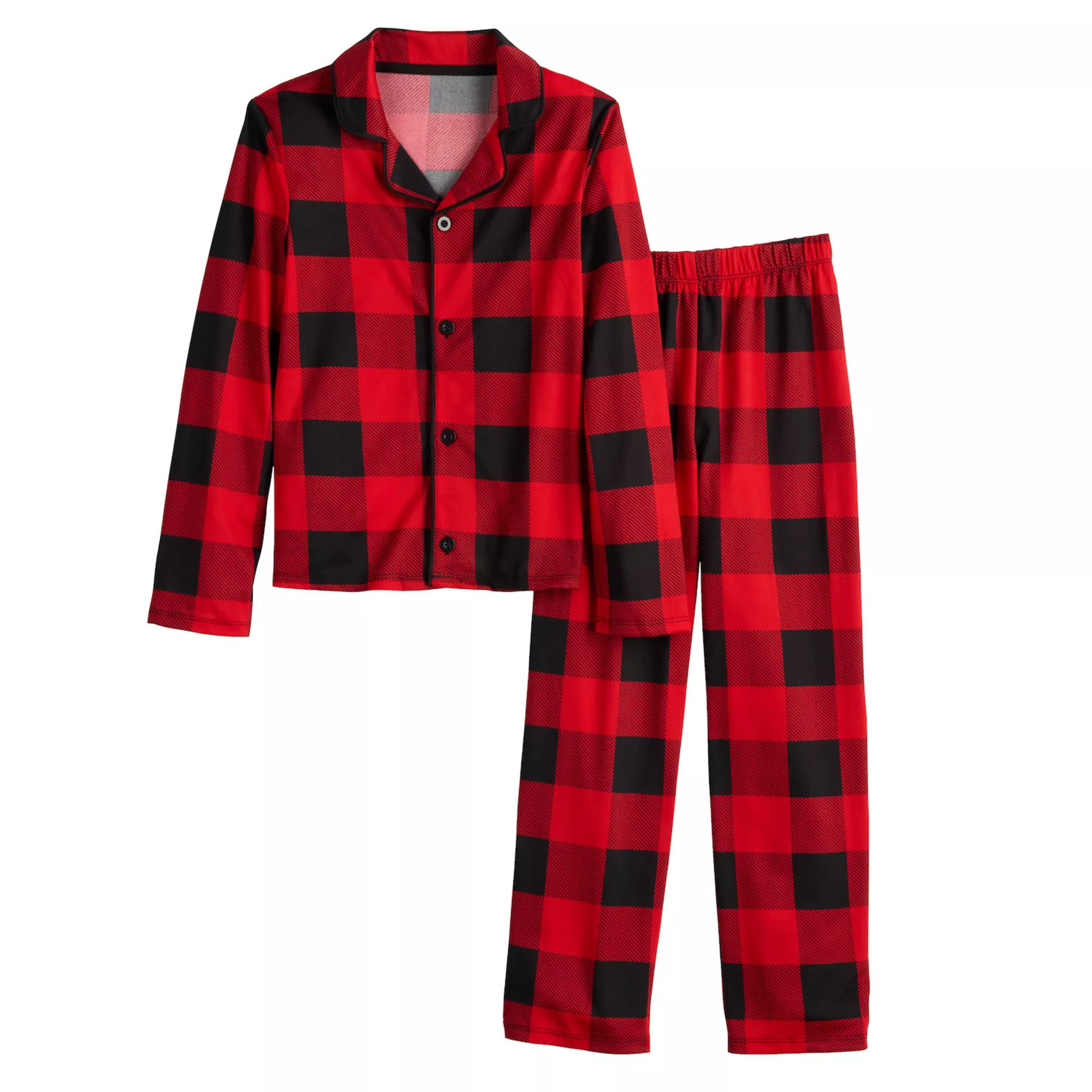 Kids 4-14 Jammies For Your Families® Buffalo Check Pajama Top & Pajama Pants Set | Kohl's