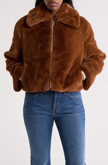 Steve Madden Faux Fur Crop Coat | Nordstromrack | Nordstrom Rack
