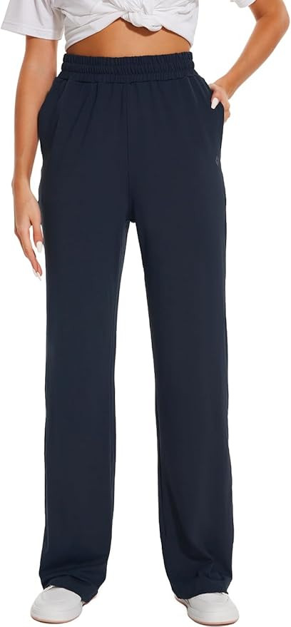 HOdo 32"/34"/36" Inseam Womens Tall Yoga Sweatpants Quick Dry Long Joggers Lounge Yoga Pants with... | Amazon (US)