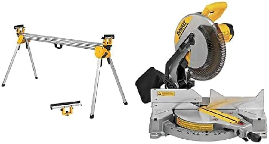 DEWALT Miter Saw Stand and 12-Inch Miter Saw Bundle | Portable, 500 lb Capacity Stand Fits All Br... | Amazon (US)
