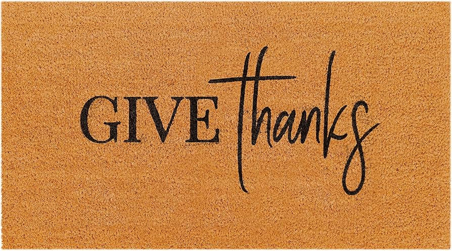 THEODORE MAGNUS Natural Coir Doormat with Non-Slip Backing - 17 x 30 - Outdoor/Indoor - Fall Door... | Amazon (US)