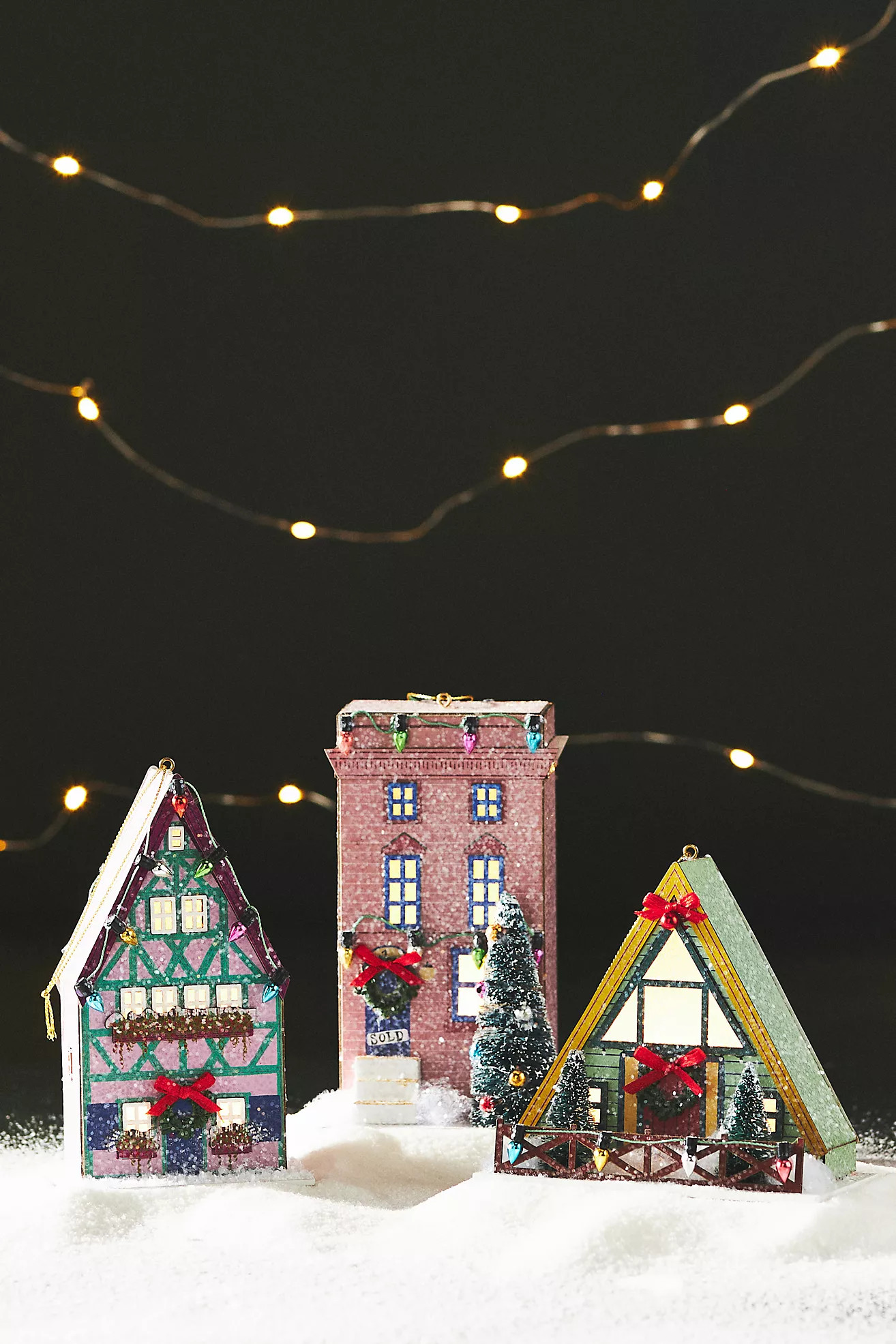 Tudor Townhouse Paper Ornament | Anthropologie (US)