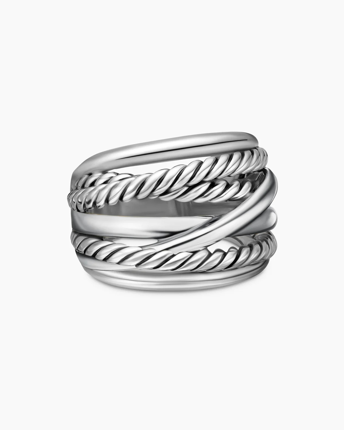 David Yurman | Crossover Ring in Sterling Silver, 17mm | David Yurman