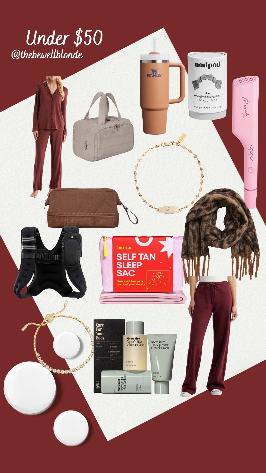 Luggage
Weighted vest
Necklace 
Pajamas

#LTKSaleAlert #LTKGiftGuide #LTKFindsUnder50