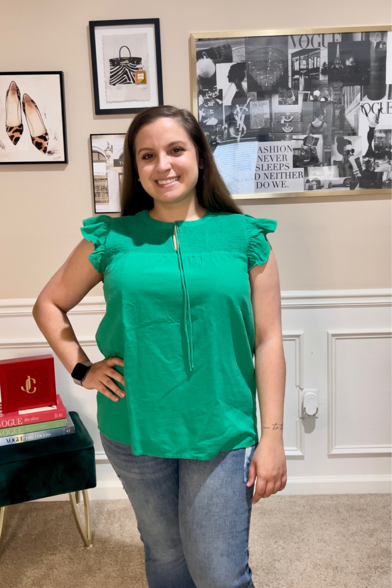 LOFT Cyber Spring Sale picks!
Wearing a medium - runs TTS

#LTKSeasonal #LTKunder100 #LTKsalealert