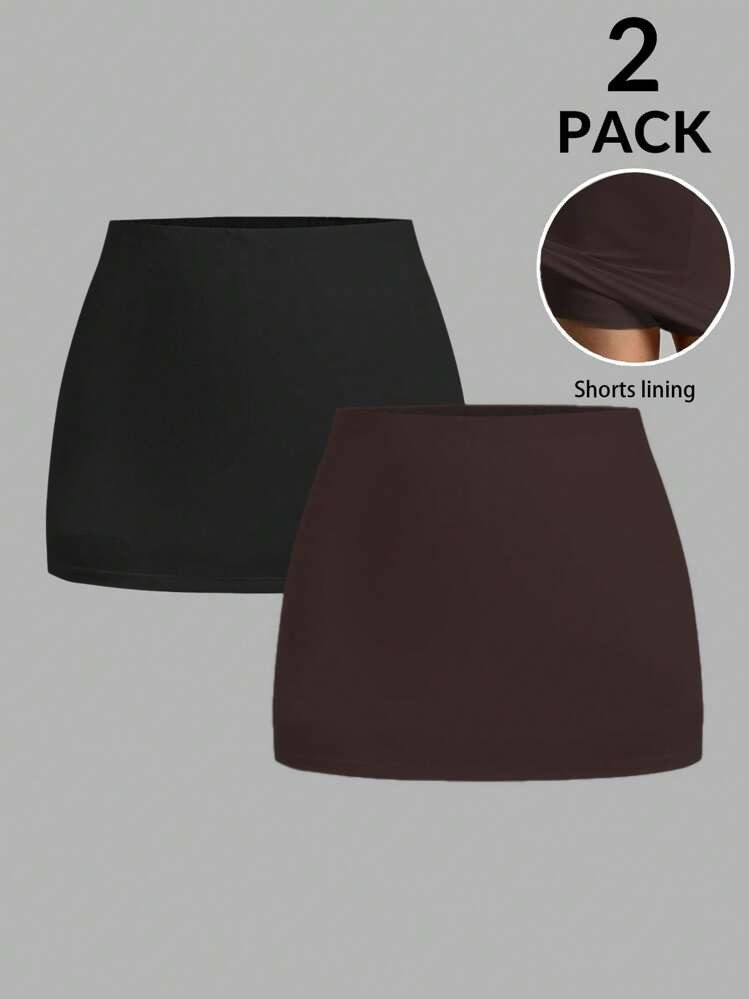 SHEIN EZwear 2pcs Women's New Basic Shorts | SHEIN