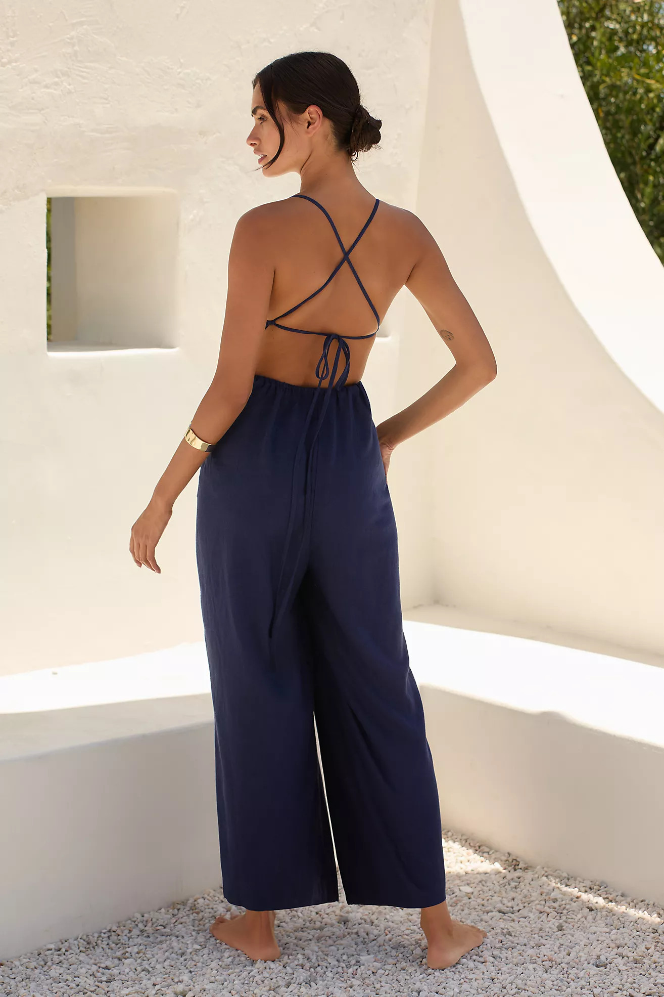 The Carrie Linen Wide-Leg Jumpsuit | Anthropologie (US)