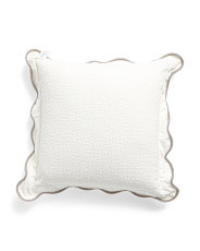 20x20 Chenille Scalloped Edge Solid Pillow | Home | Marshalls | Marshalls