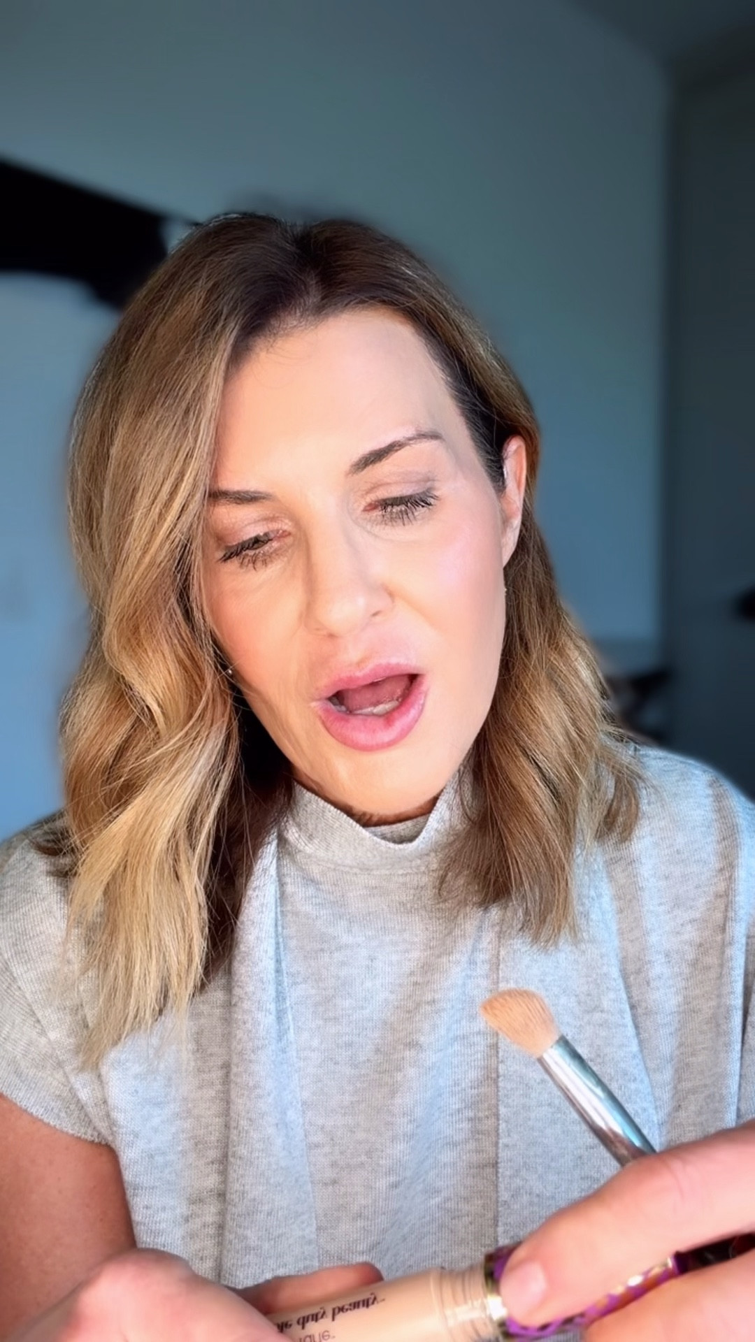 What I love for dark circles. I will use beneath my foundation, apply the foundation, and then apply on top
These are the best:
Bye bye undereye medium natural
Tarte shape tape light medium honey
Tarte corrector light medium peach 

#LTKstorytime #LTKBeauty #LTKOver40