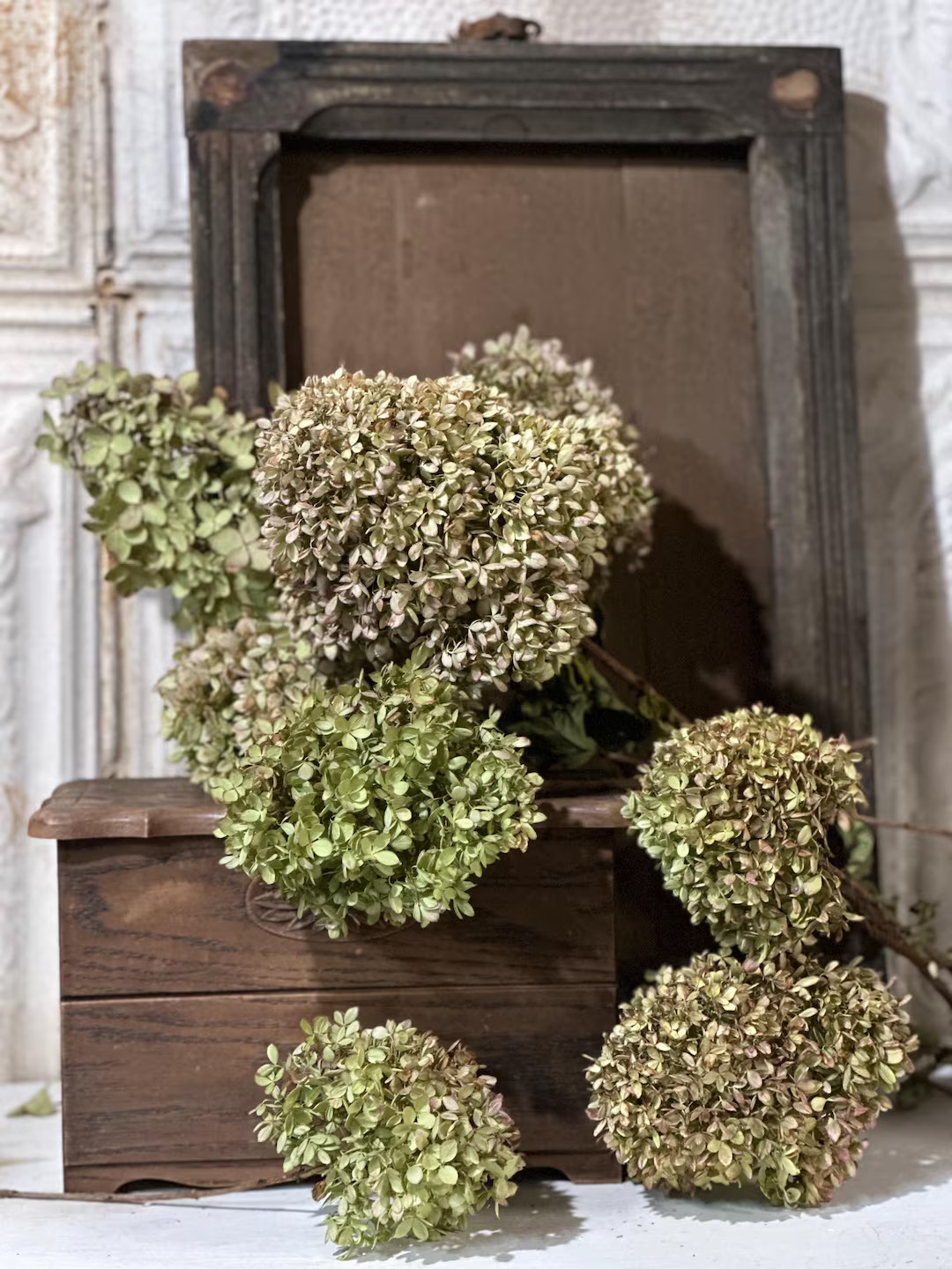 LARGE Bundle Limelight Hydrangeas / '17' Dried Hydrangea Blooms / Dried Floral / Country Home Sty... | Etsy (US)