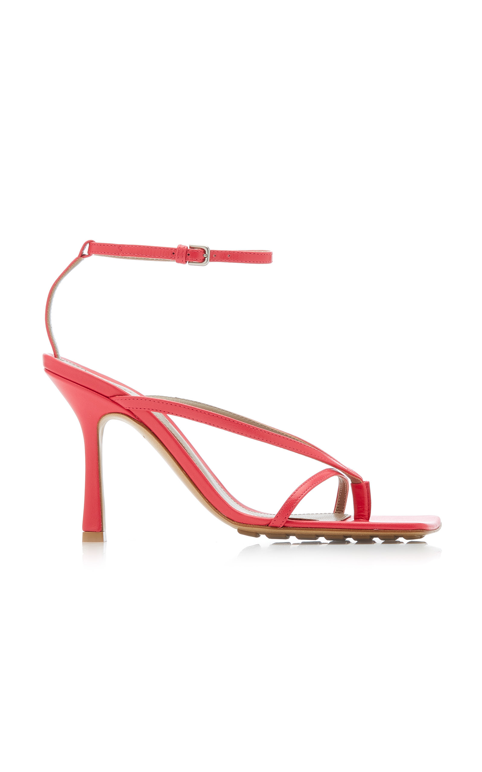 Bottega Veneta - Women's Stretch Leather Sandals - Red - IT 37 - Moda Operandi | Moda Operandi (Global)