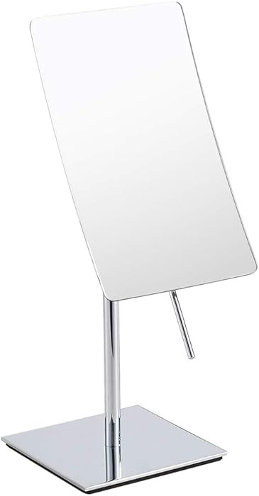 Table Standing Rectangular Vanity Makeup Mirror with 3X Magnification, High Adjustable, Made of 3... | Amazon (US)