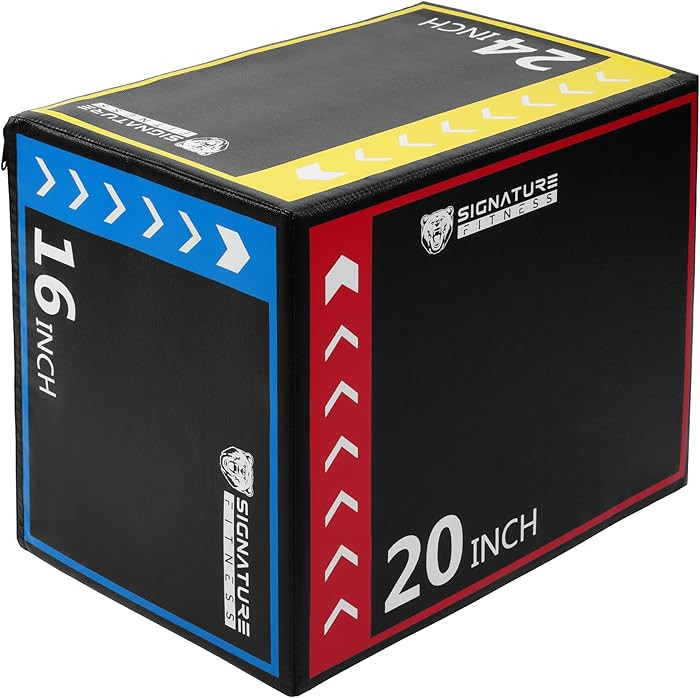 Fitvids Plyo Box, 3-in-1 Foam Plyometric Jump Box, Box Jump for for Home Gym Training Fitness Wor... | Amazon (US)