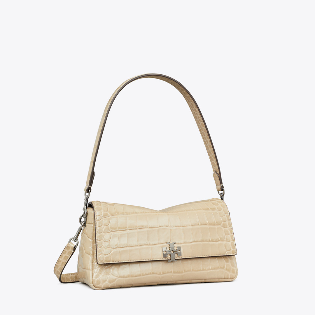 Tory Burch Small Charlie Croc-Embossed Shoulder Bag | Tory Burch (US)
