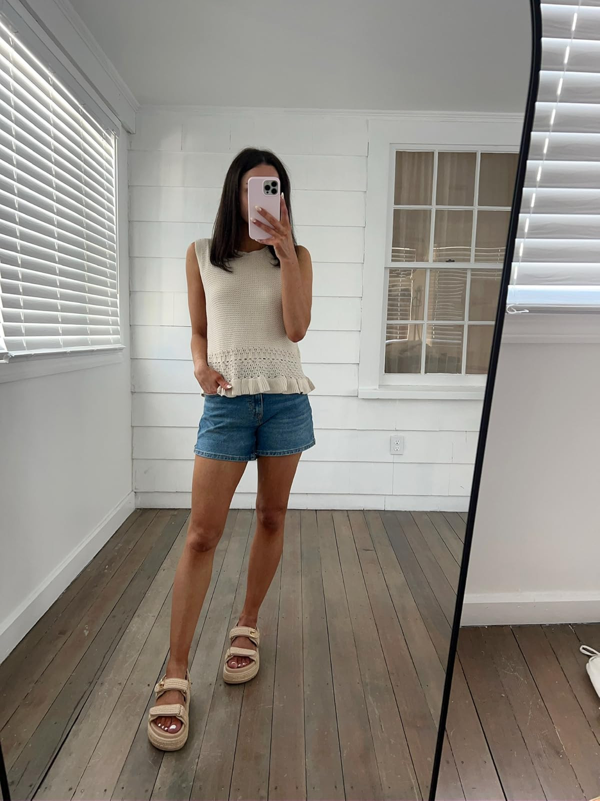 Summer outfit- top in S, shorts in 24, sandals true to size
shorts/crochet top/platform sandals 

 

#LTKSeasonal #LTKPetite #LTKFindsUnder50