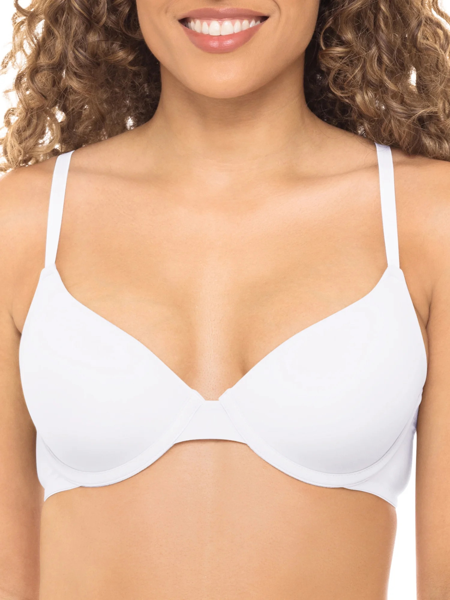No Boundaries Women's Lightly Lined Underwire T-Shirt Bra, Sizes 34A to 40DDD - Walmart.com | Walmart (US)