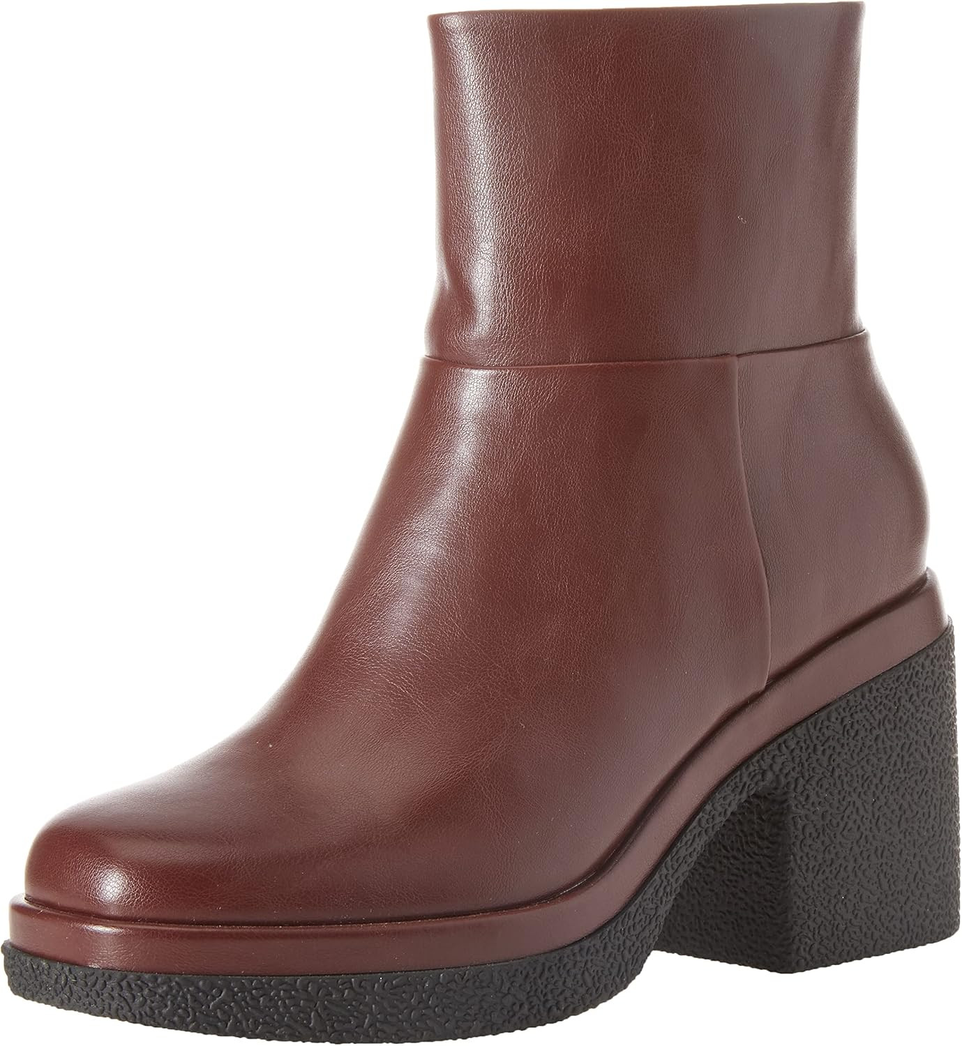 Amazon Essentials Women's Platform Ankle Boots with Square Toe, Faux Leather | Amazon (US)