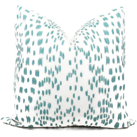 Brunschwig Fils Les Touches Aqua and White  Decorative Pillow | Etsy | Etsy (CAD)