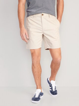 Slim Built-In Flex Ultimate Chino Shorts for Men -- 7-inch inseam | Old Navy (US)