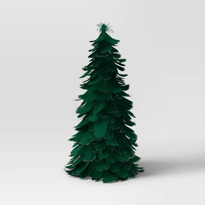 Medium Feather Christmas Tree Green - Threshold™ | Target