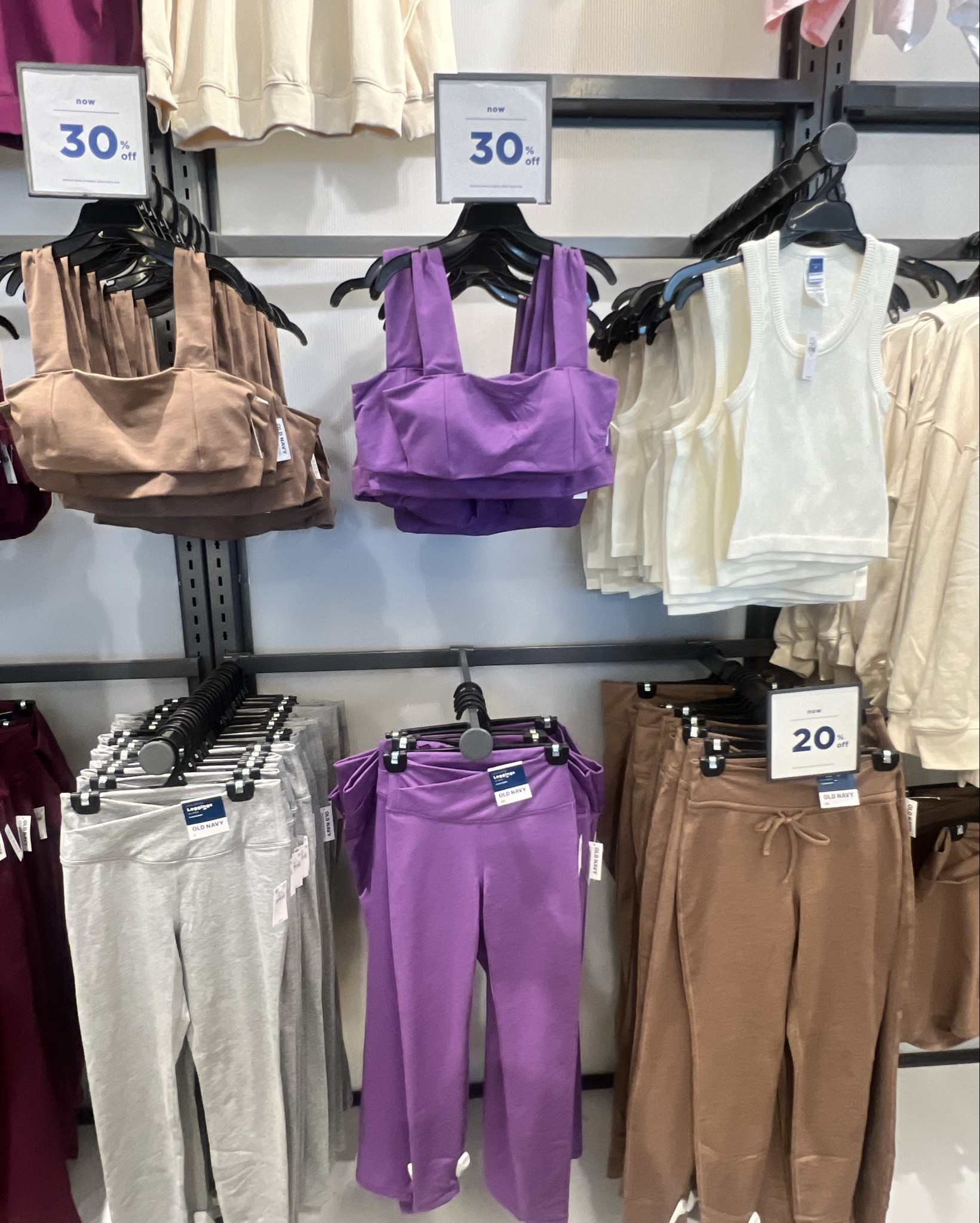 All the fall feels! I love these colors and can’t wait to pull up to Pilates in this purple set! Old Navy is my go to place for activewear. Their pieces are soooo soft and feel amazing.
I can wear this just because, too! If you need quality athletic wear that doesn’t break the bank, here you go! Plus it’s cute! 



#LTKActive #LTKFindsUnder50 #LTKSaleAlert