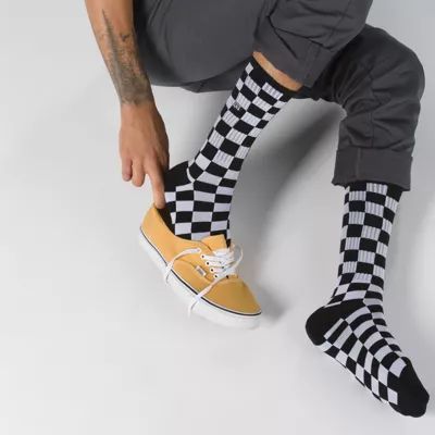 Checkerboard Crew Sock | Shop Mens Socks At Vans | Vans (US)