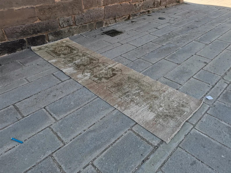 Turkish Runner Rug Vintage Rug Ushak Carpet Handmade Rug | Etsy | Etsy (US)