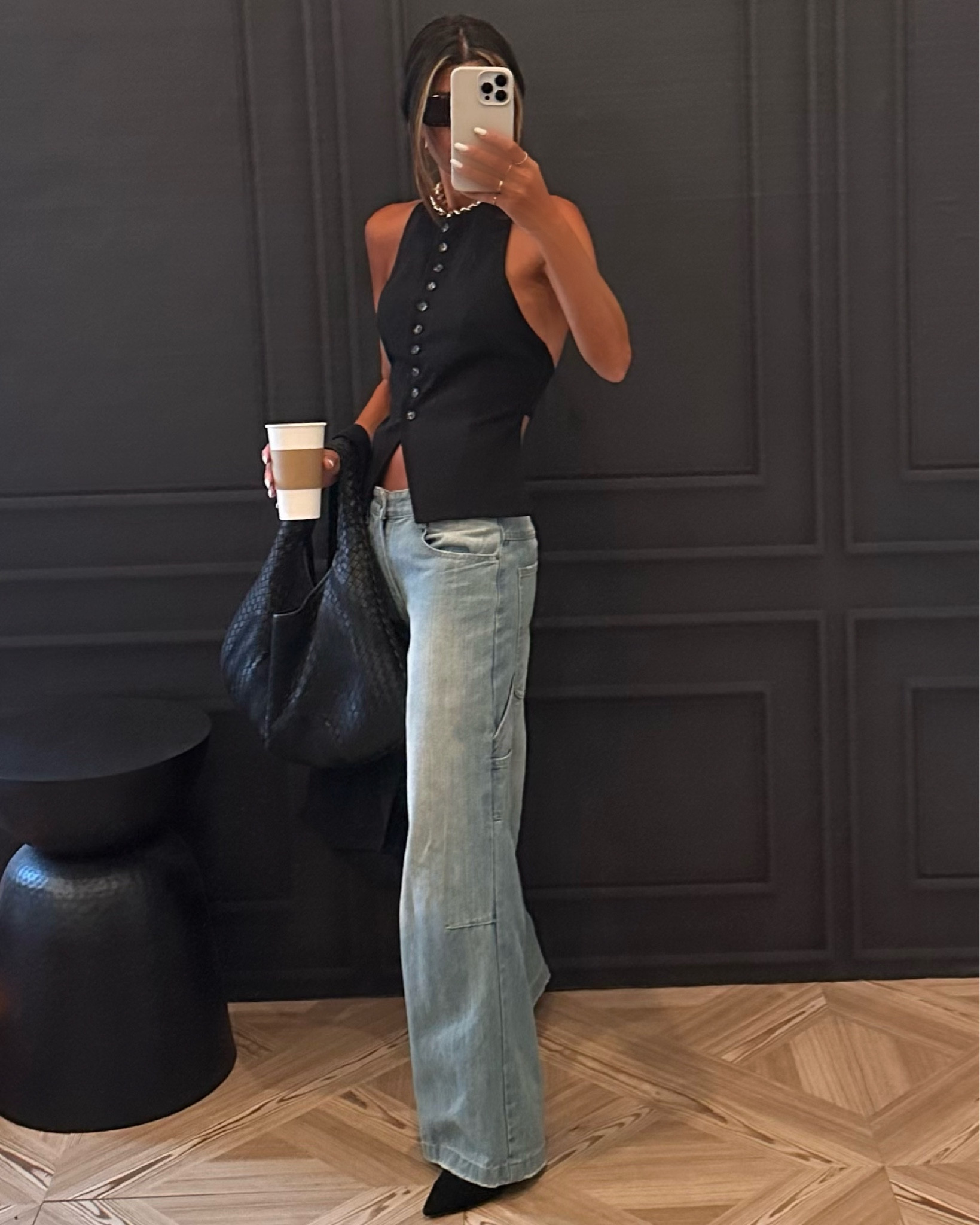 IN LOVE with this button down halter vest 🖤🖤🖤🖤 

#LTKFindsUnder100 #LTKStyleTip #LTKSeasonal