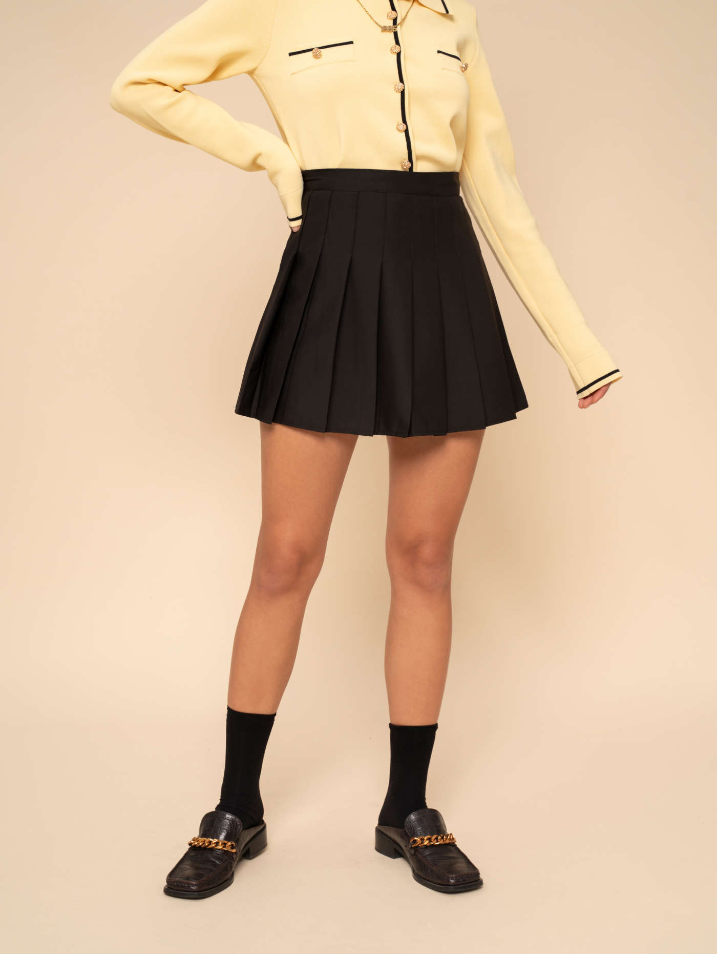 Woven Go with the Flow Skater Skirt | Cider