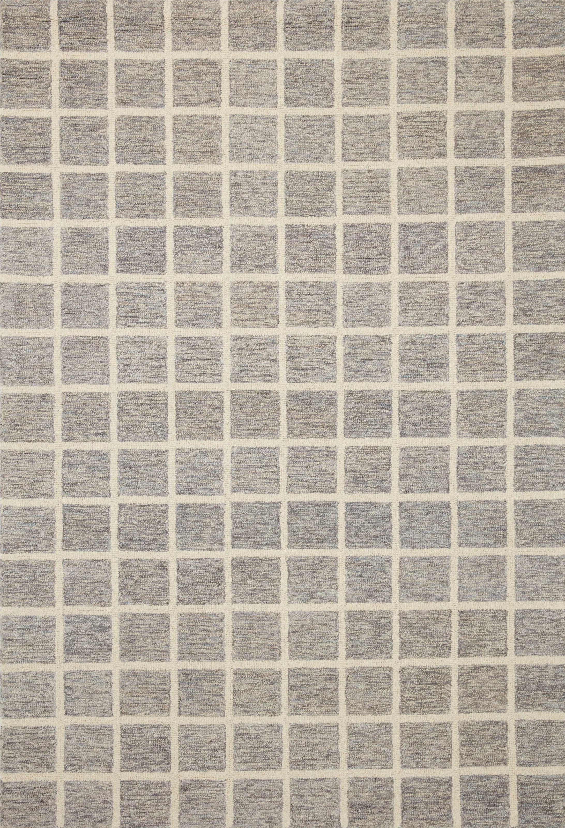 Chris Loves Julia x Loloi Polly Checkered Slate/Ivory Area Rug | Wayfair Professional