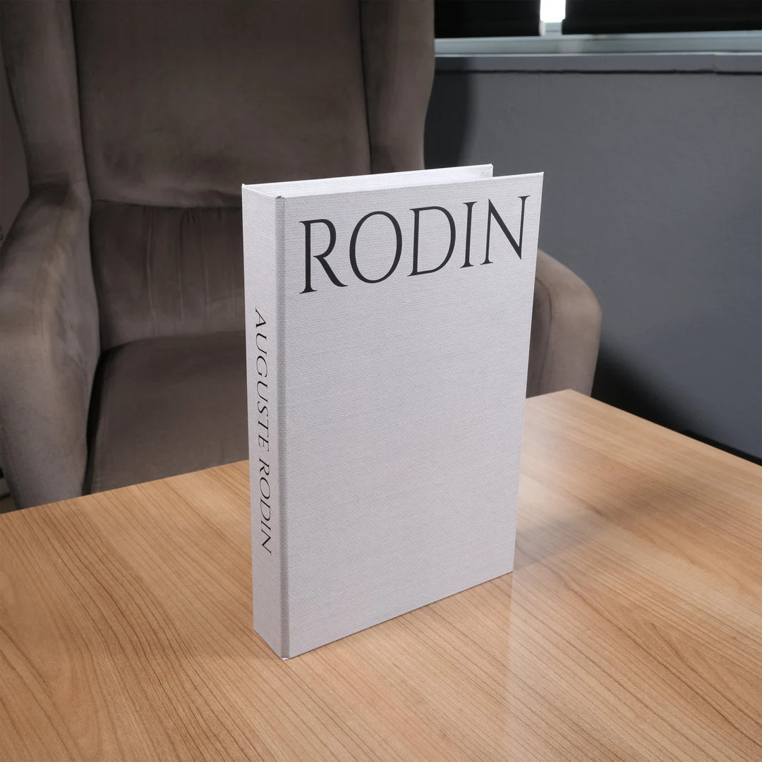 Rodin White Decorative Book, Home Decor Books, Fake Book for Living Room, Coffee Table Books Deco... | Etsy (US)
