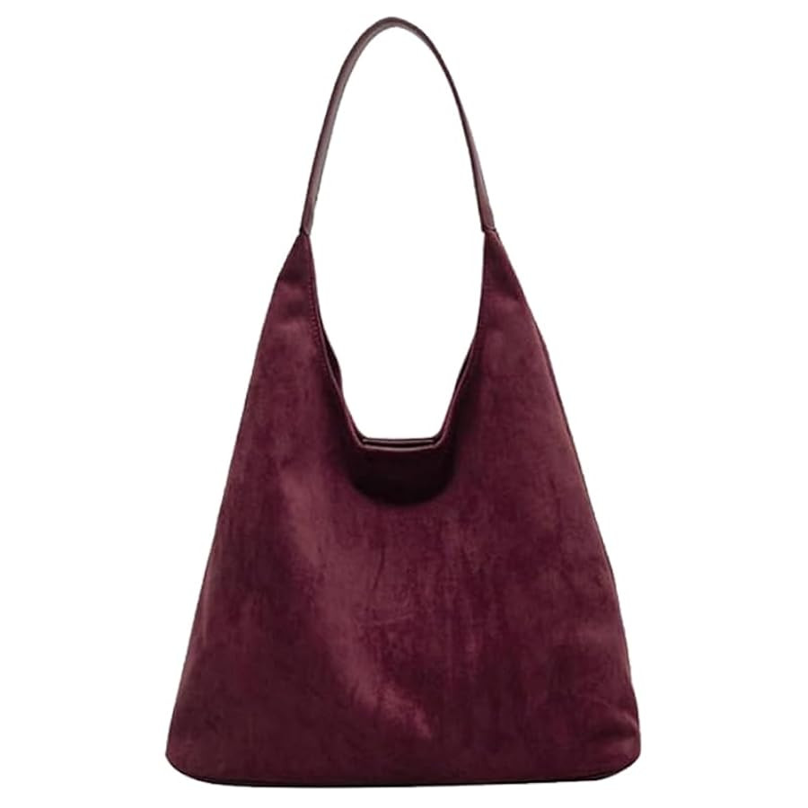 Suede Bag for Women Suede Hobo Bags Suedes Tote Bag Suedes Handbag Shoulder Bag | Amazon (US)