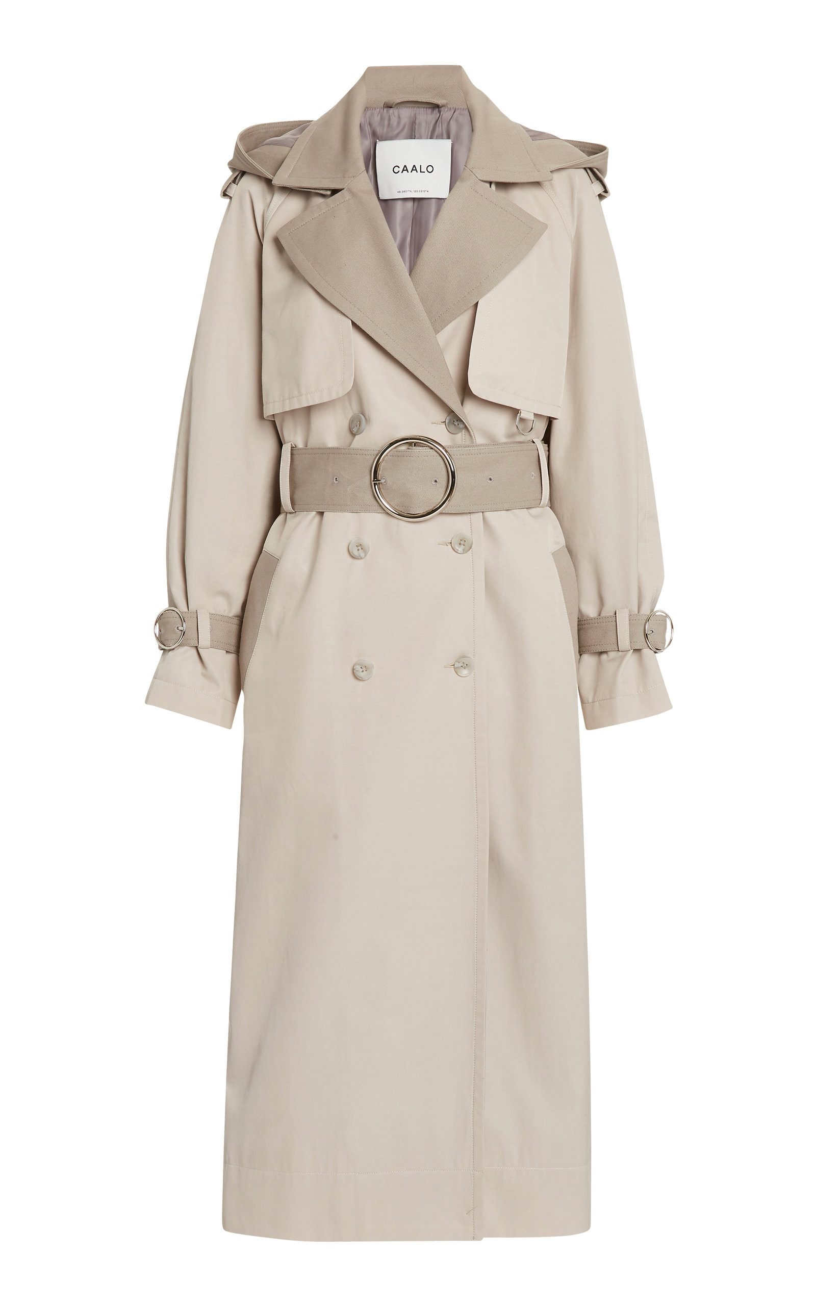 Two-Tone Cotton-Blend Trench Coat | Moda Operandi Global