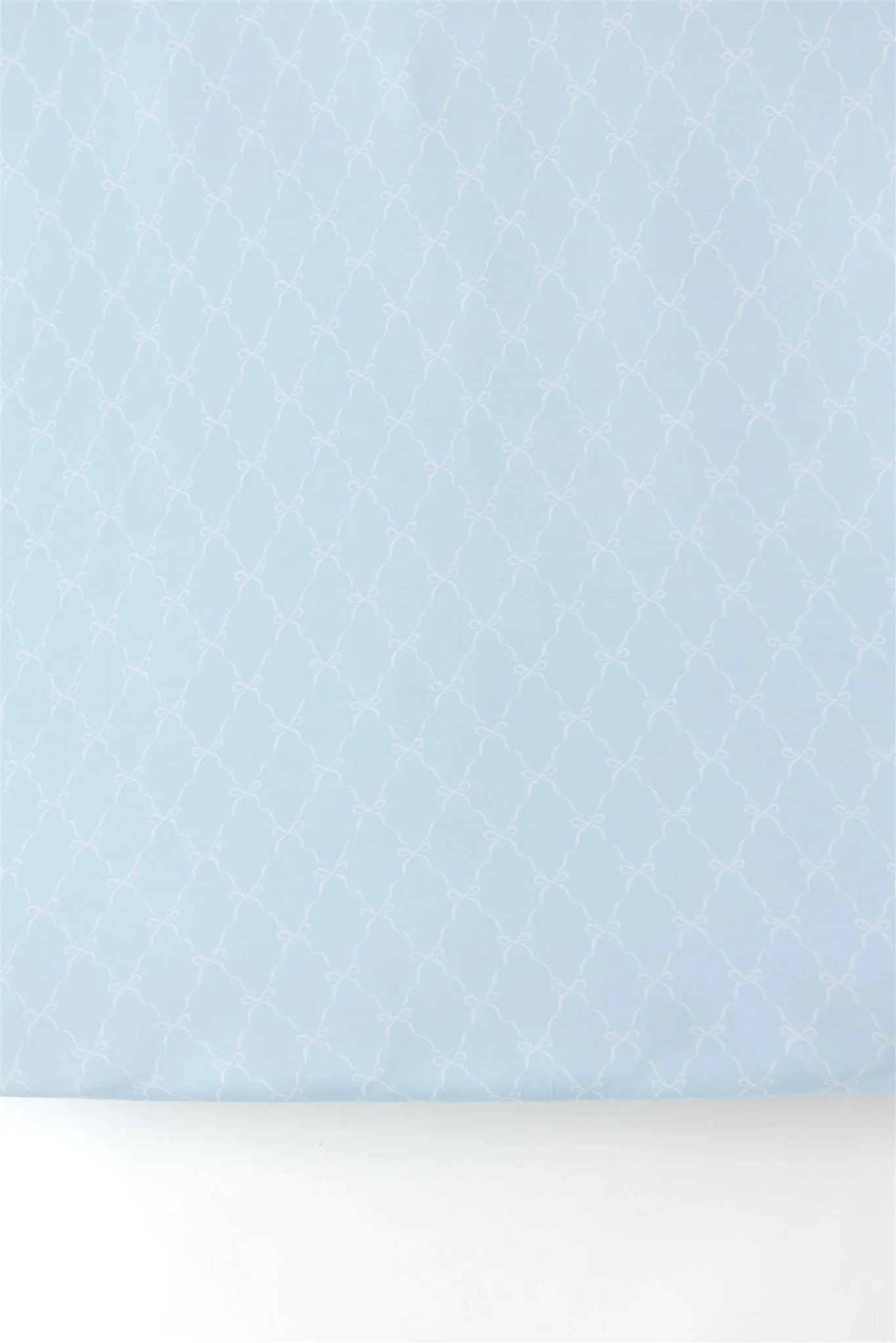 Blue Bows Crib Sheet | Tiny Jams