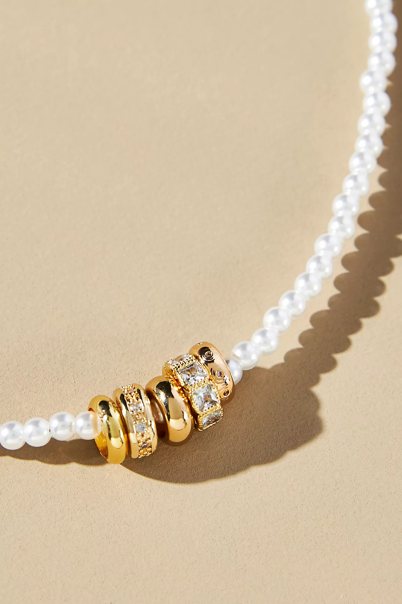 Round Charm Beaded Necklace | Anthropologie (US)