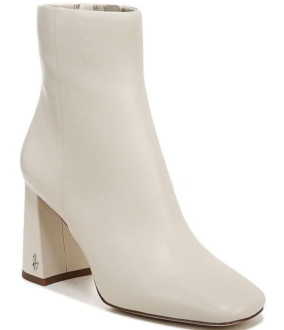 Sam EdelmanCodie Leather Square Toe Booties$169.99shippingSHIPS FREE - Exclusions ApplyRated 4.38... | Dillard's